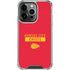 NFL Kansas City Chiefs Red Performance Series iPhone 16 Pro Clear Case